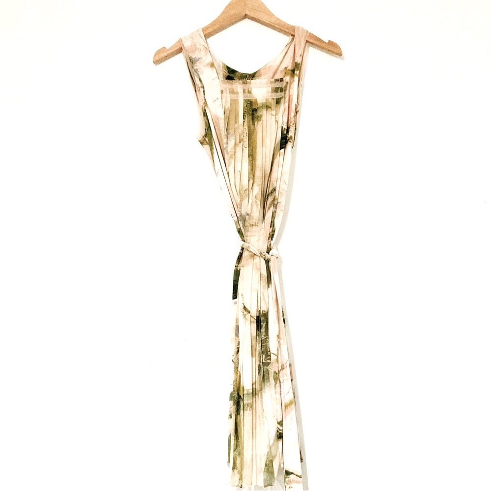 Simply Vera Vera Wang midi summer dress with front folds sleeveless ps